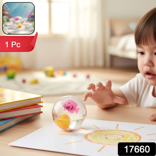 Light-Up Transparent Bouncy Ball β Impact-Activated LED Flashing Sensory Toy (1 Pc)