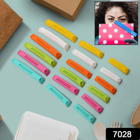 Food Bag Clip Sealer โ Airtight Plastic Clips Snacks, Kitchen & Camping (18 Pc Set)
