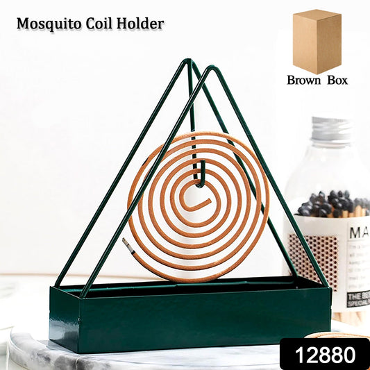 Triangular Iron Mosquito Coil Holder β Stylish Outdoor Incense Holder