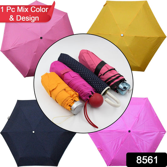 Umbrella Summer Sun and Rain ProtectionΒ Foldable Cute Umbrella || UV Protection Rain Sun Umbrella || Travel Accessories || Umbrella for Children, Girls, and Boys (1 Pc / Mix Color / Design)Β