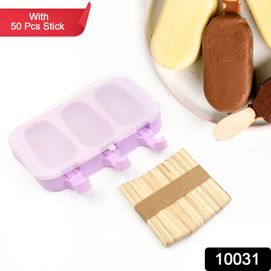 Silicone Sicle Molds β DIY Ice Pops with Lids & 50 Sticks
