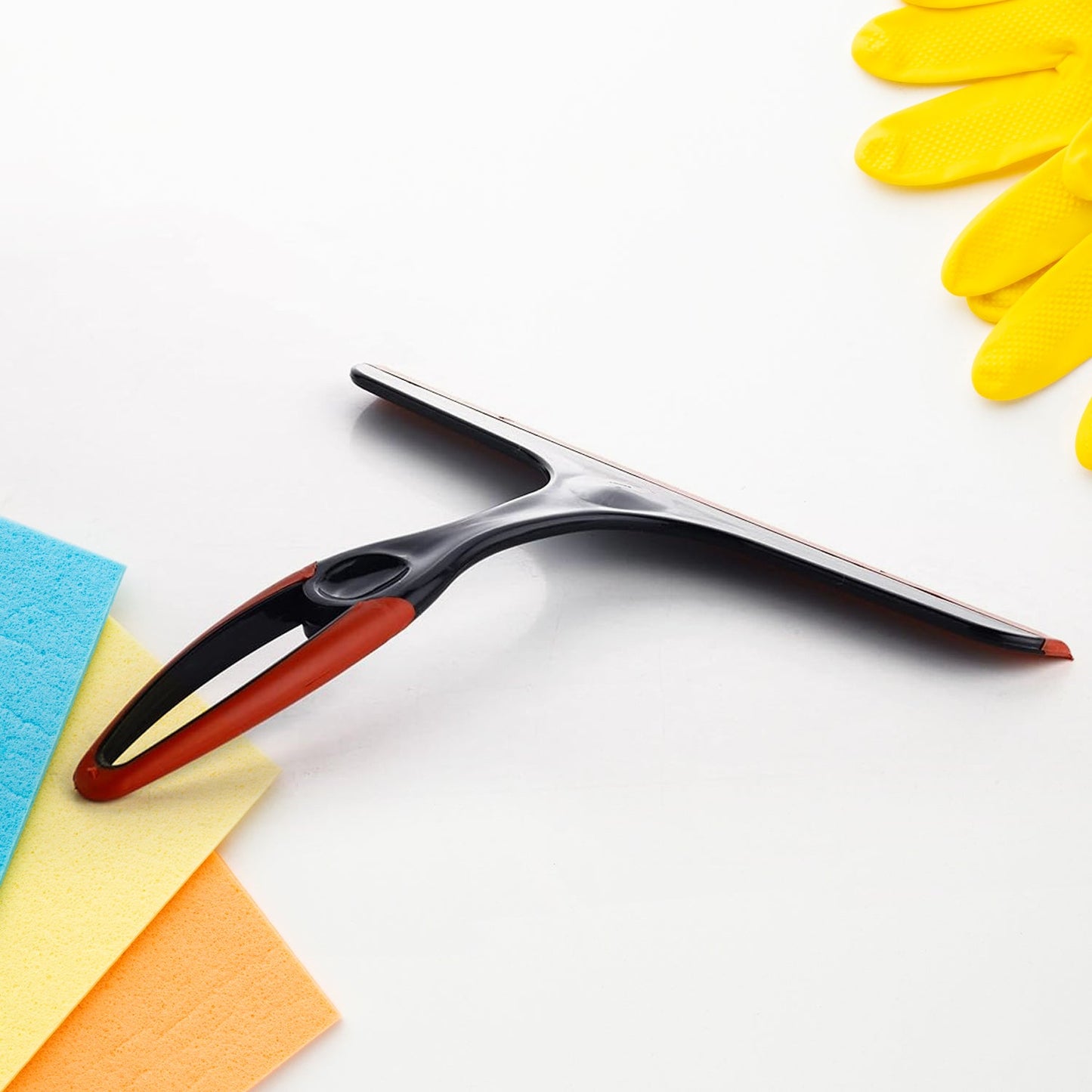 Plastic Kitchen Wiper - Silicone Head for Windows, Glass & Surfaces (1pc)