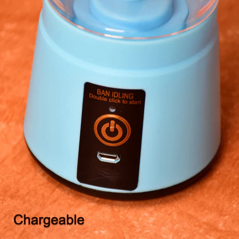 133 Portable Usb Electric Juicer - 6 Blades (Protein Shaker)